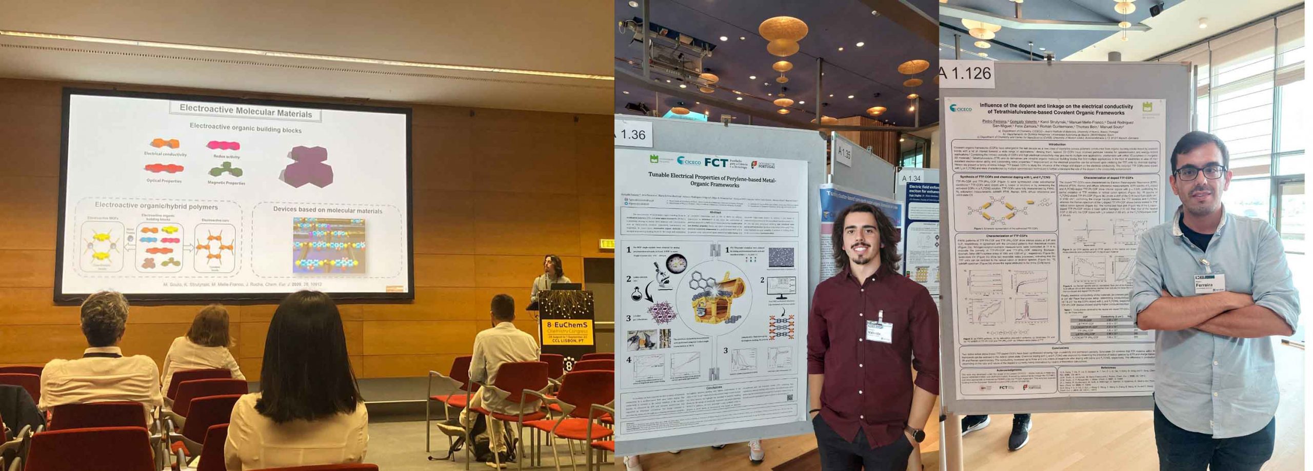 Read more about the article Gonçalo and Pedro participated at the EuChemS and MOF2022 conferences